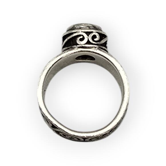 Silpada Rare Retired Sterling Silver Eternity Swirl CZ Vintage Ring – Size 7.5 - Picture 10 of 13